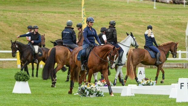 Bicton Horse Trials dressage times: familiarisation in the main arena
