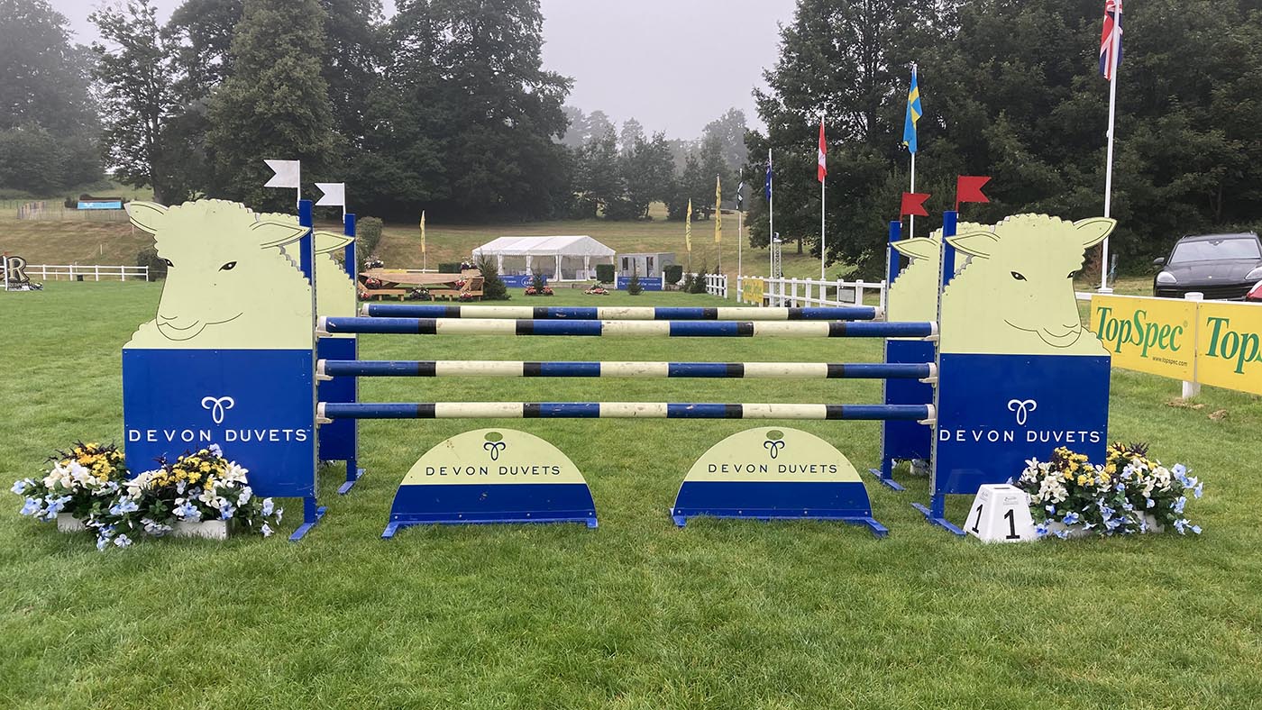 Bicton Horse Trials showjumping course