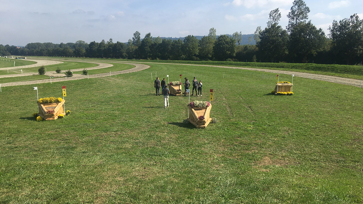 European Eventing Championships cross-country course: fence 10ab