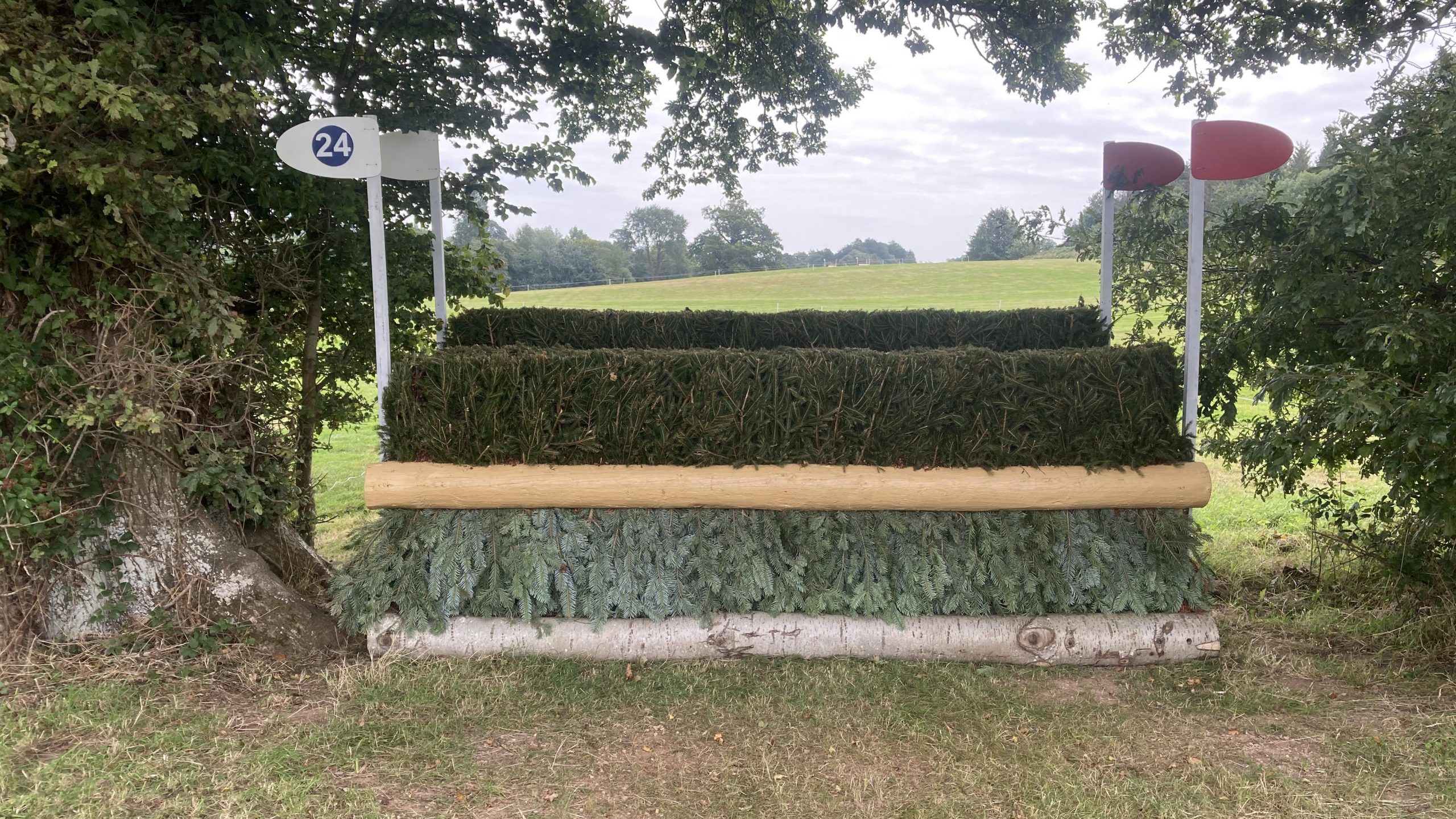 Bicton Horse Trials cross-country course: five-star fence 24