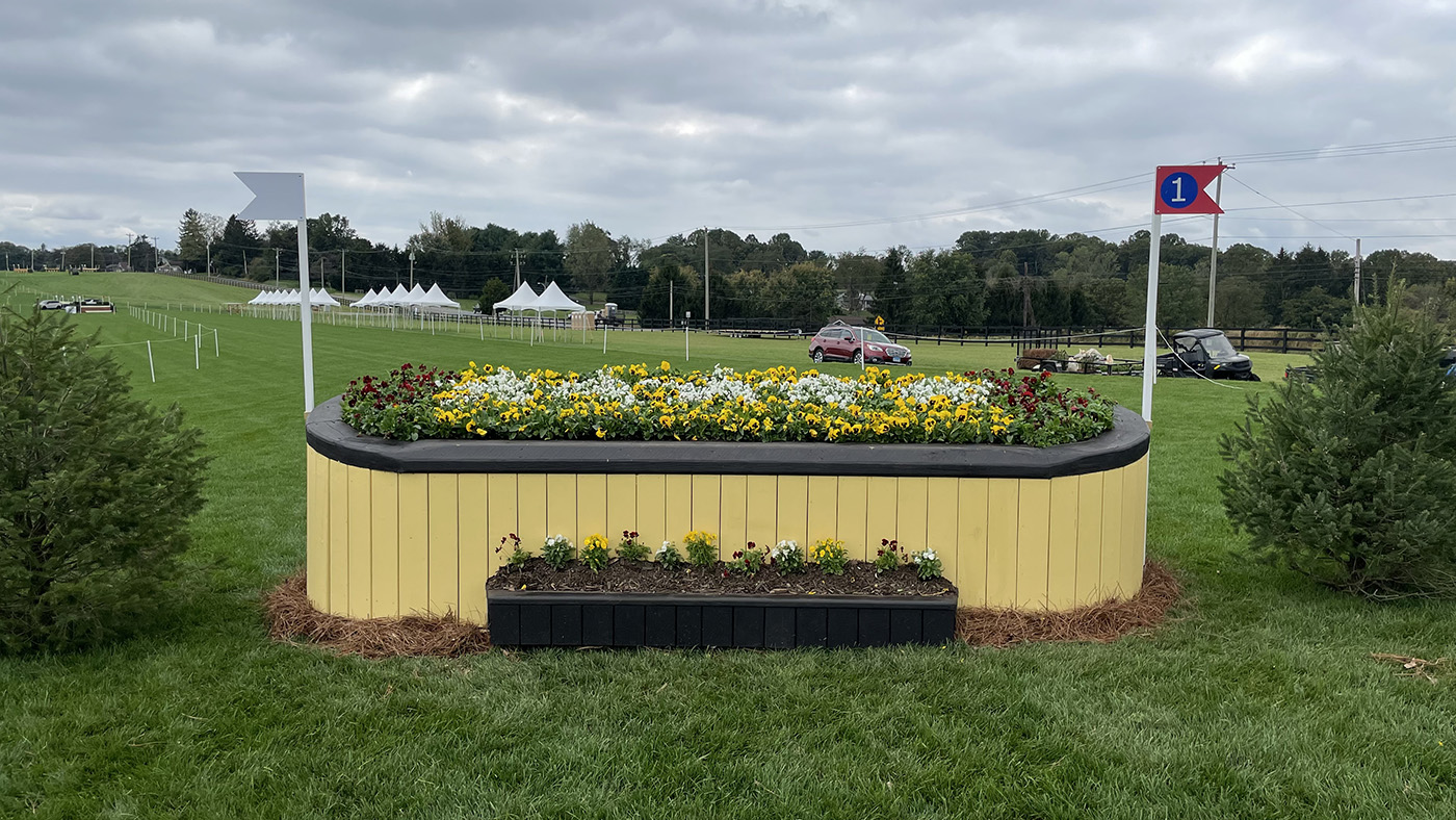 Maryland 5 Star cross-country course 2021: fence 1