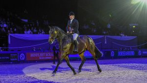 Louvaine Rooney and Megan Cookson take the Hamilton Tarmac Small Show Hunter of the Year title at HOYS 2021