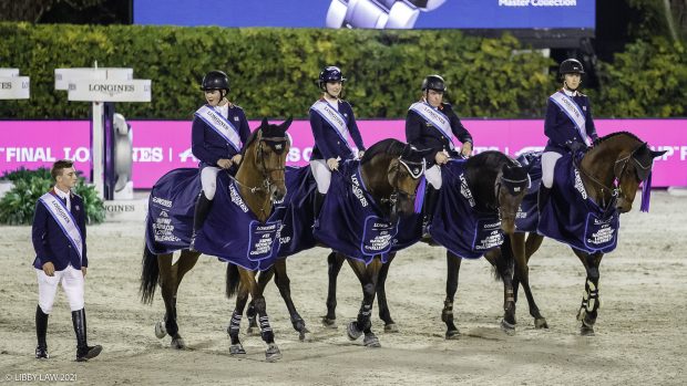 Great Britain's showjumping team wins the Challenge Cup at Nations Cup Final in Barcelona, Spain