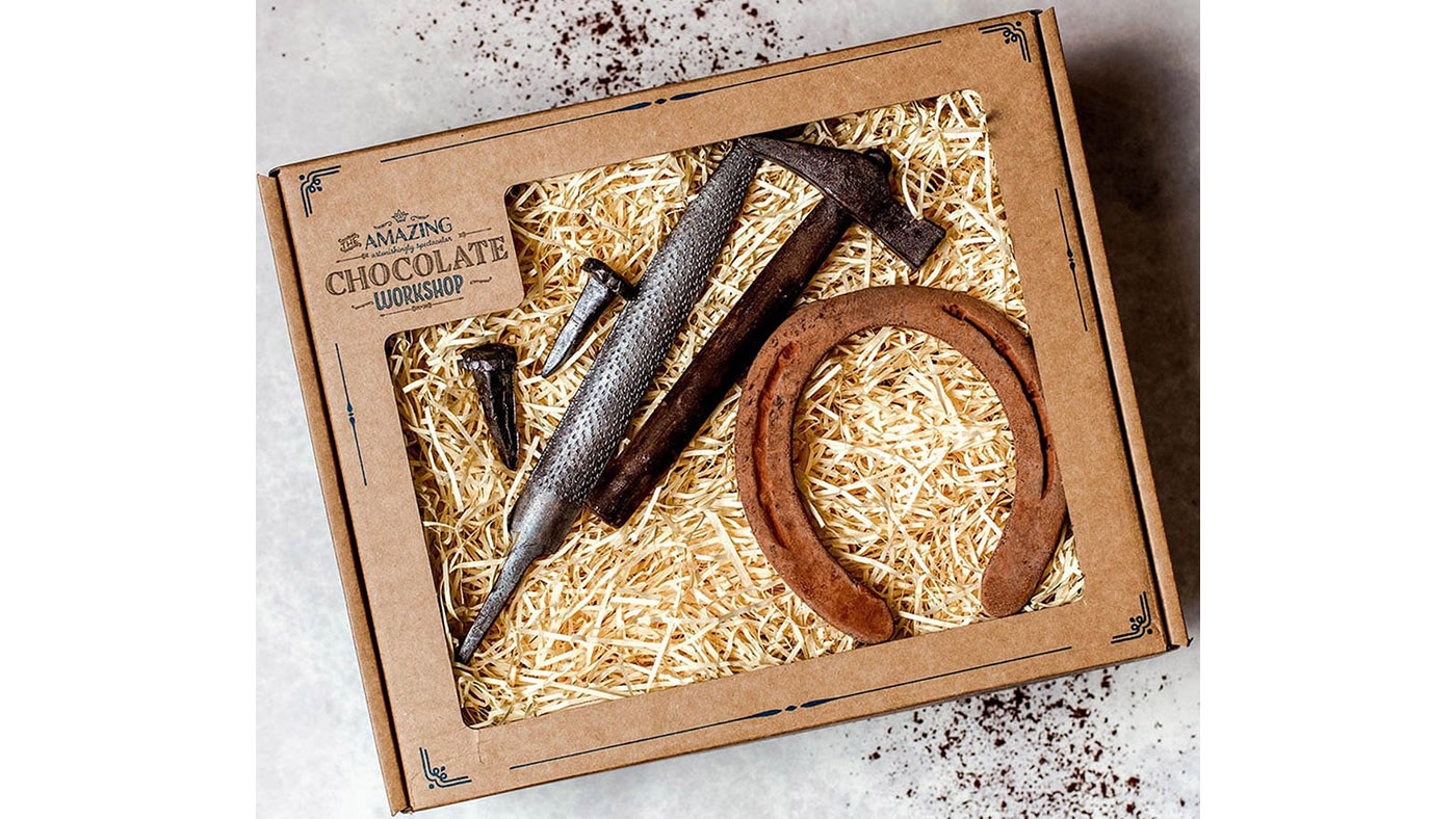 The Amazing Chocolate Workshop horse lovers and farriers gift set