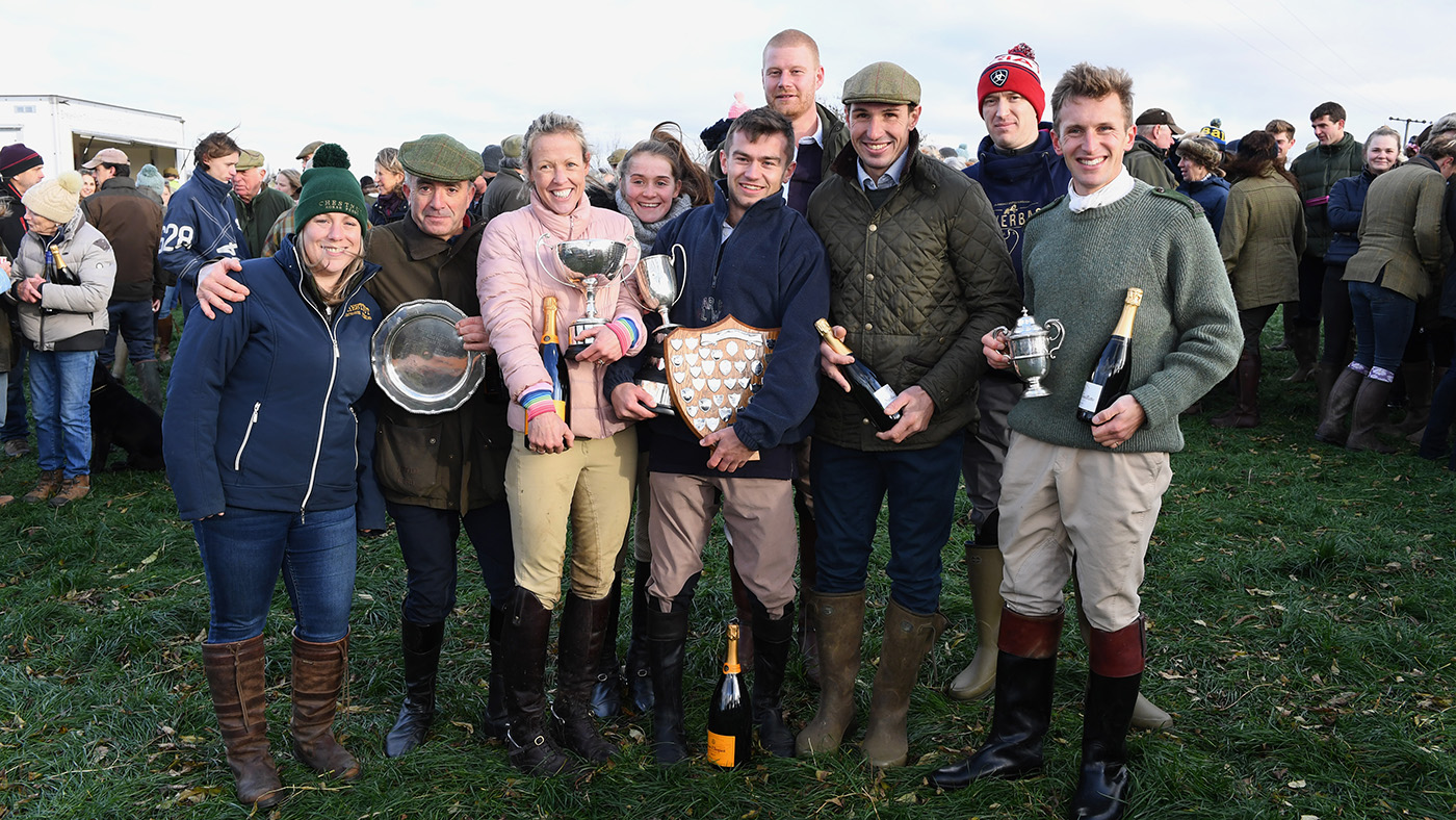 All the Melton Hunt Club Ride prize winners with 1st place George Chatterton in the centre