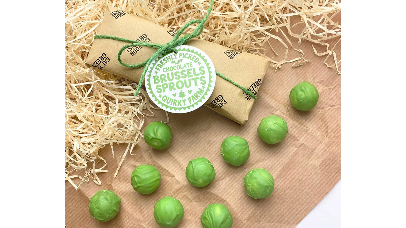 Quirky Chocolates chocolate brussels sprouts food gifts