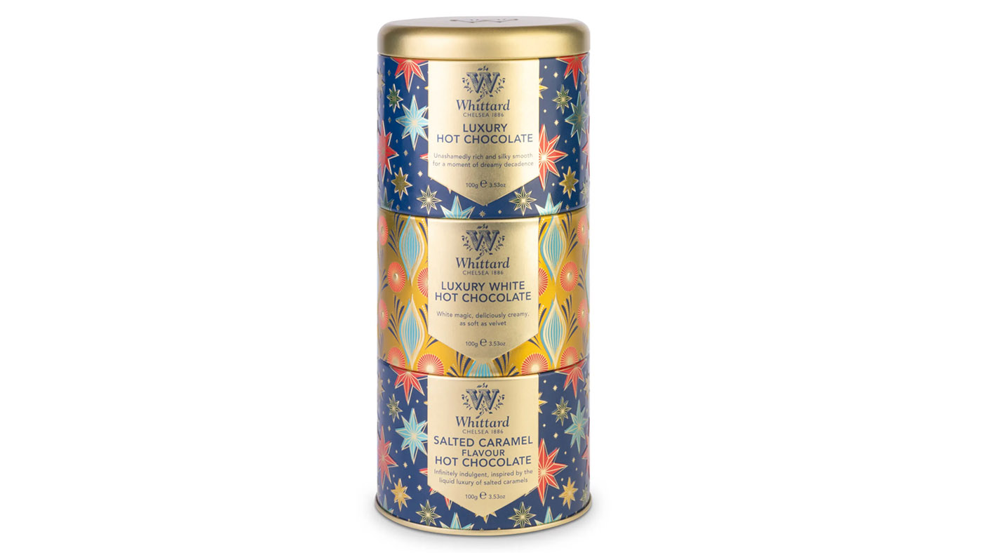 Whittard hot chocolate stacking tins food gifts