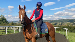 Paresh Patel, who had never ridden a horse before August 2020, is learning to ride at Mark Johnston’s yard after getting in contact during the Qatar Goodwood Festival.