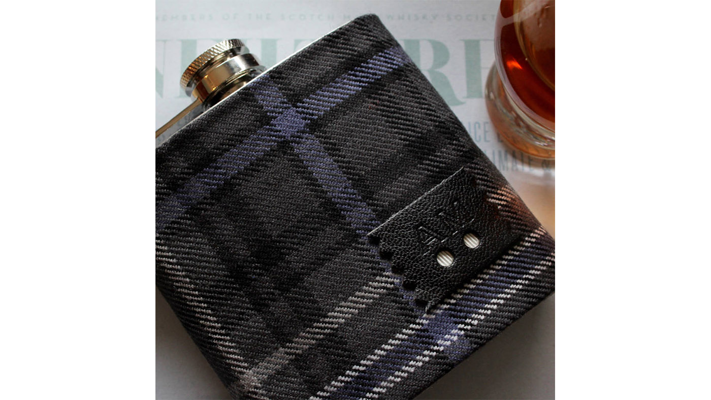 Bespoke tartan best hip flasks