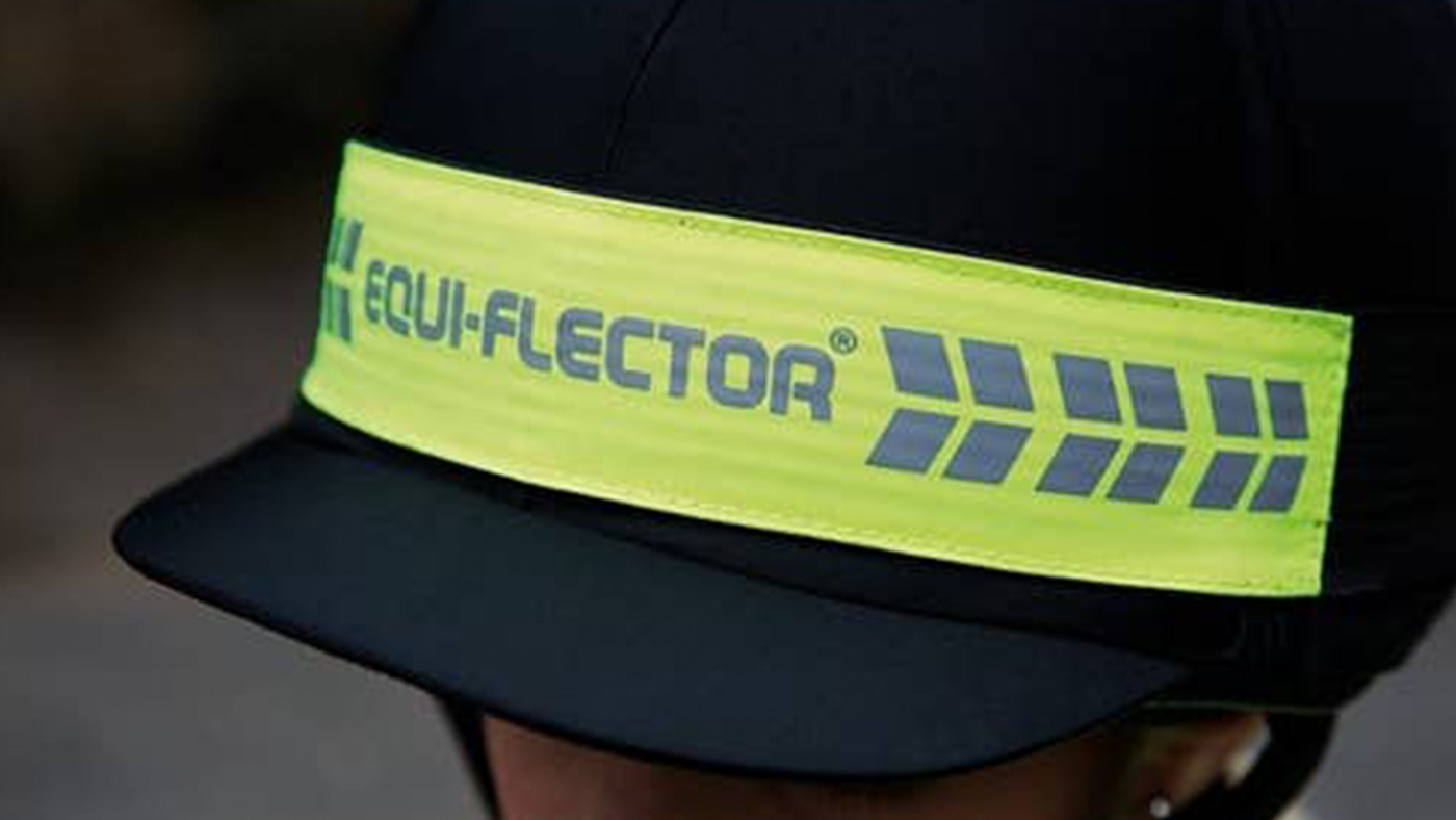 Shires Equi-Flector hat band hi viz for horse riders