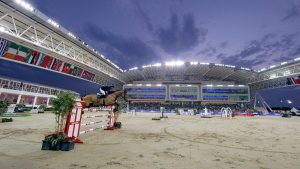 The Longines Global Champions of Doha takes place at Al Shaqab