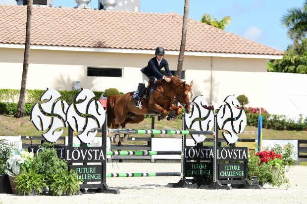 Conor Swail riding Nadal Hero & DB in his debut at the Winter Equestrian Festival