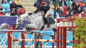 Vittoria Panizzon – complete with makeshift hat cover – and Borough Pennyz at the London Olympics