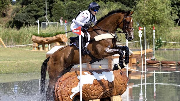 Laura Collett and London 52, pictured at the Tokyo Olympics, compete at Thoresby Park Horse Trials this week