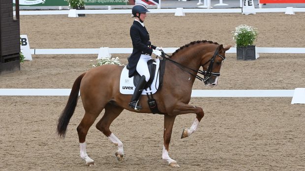 Laura Tomlinson riding Fallatijn