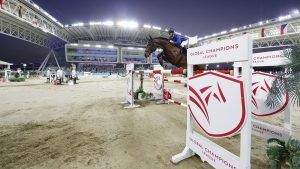 Marcus Ehning riding Stargold PM riding in the Global Champions League