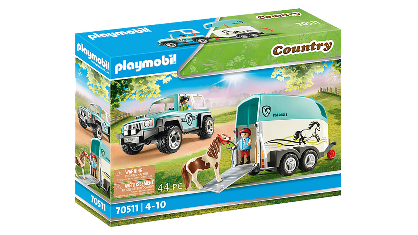 Playmobil Car and Horse Trailer set