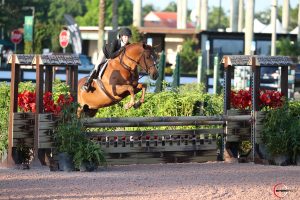 Brianne Beerbaum riding Rashinga at the Winter Equestrian Festival