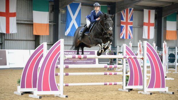 winter children on horses championship
