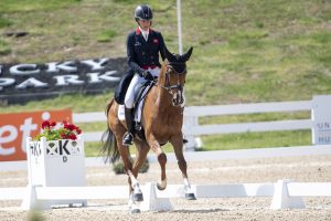 Kentucky Three-Day Event dressage: Sarah Bullimore and Corouet