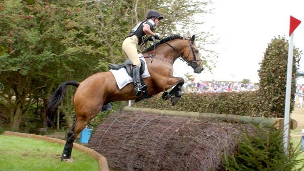 Piggy French on Done To Order at Burghley 2003