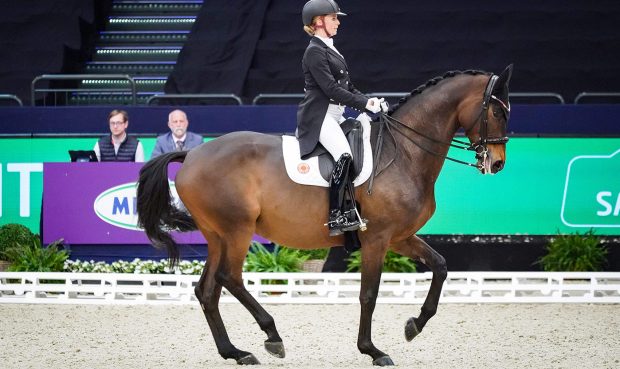 Jessica von Bredow-Werndl and TSF Dalera BB in action during the World Cup Final