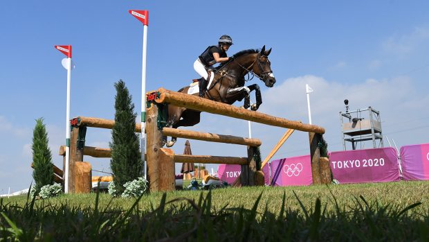 Badminton Horse Trials withdrawals: Jonelle Price and Grovine De Reve, pictured at Tokyo, will not start