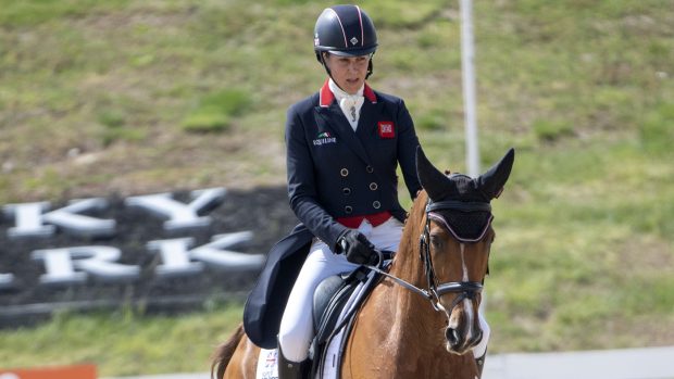 Kentucky Three-Day Event dressage: Sarah Bullimore and Corouet