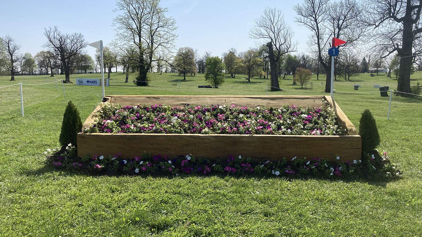 Kentucky Three-Day Event cross-country course fence 1