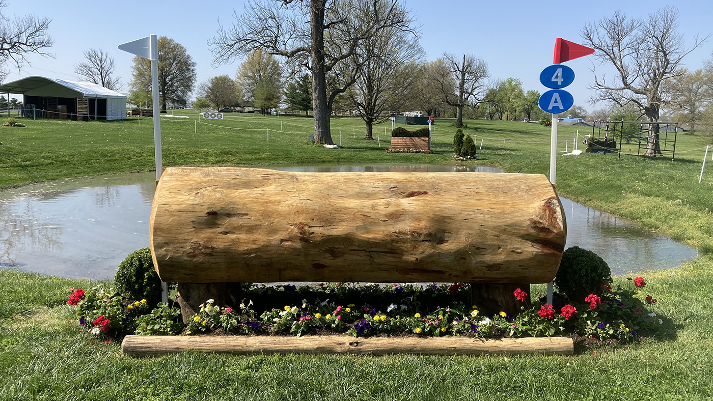 Kentucky Three-Day Event cross-country course fence 4a