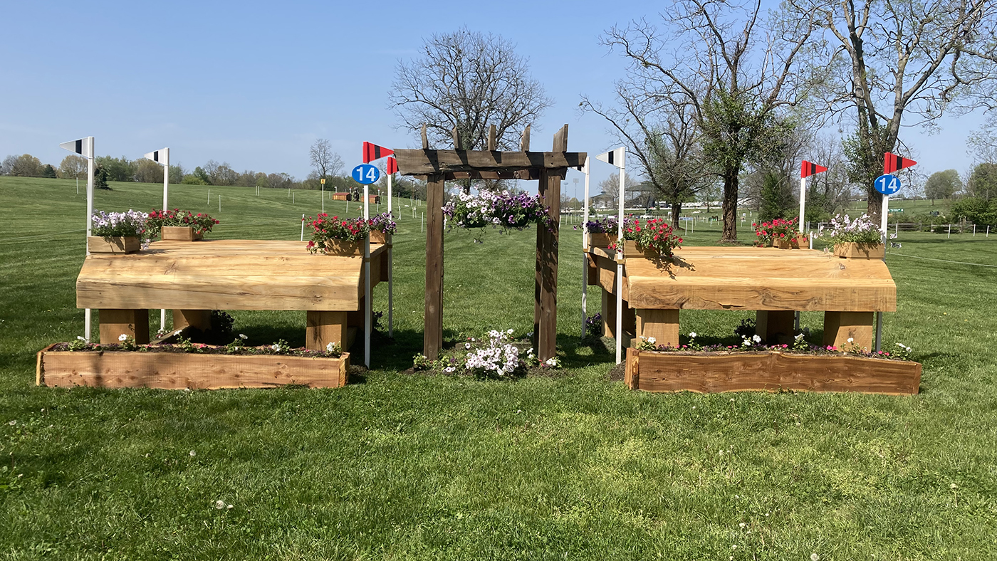 Kentucky Three-Day Event cross-country course fence 14