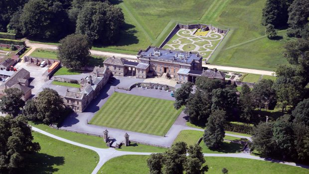 Aerial view of Bramham Park