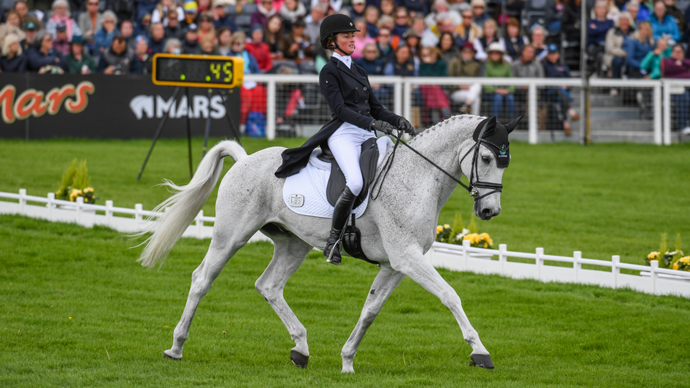 Badminton Horse Trials dressage US riders: Emily Hamel and Corvett