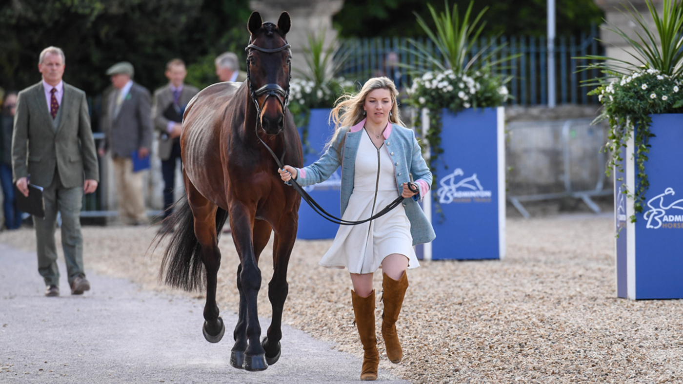 Badminton Horse Trials trot-up fashion: Felicity Collins and RSH Contend Or