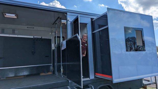 Willberry Wonder Pony has donated £12,000 to the purpose-built Happiness Horsebox