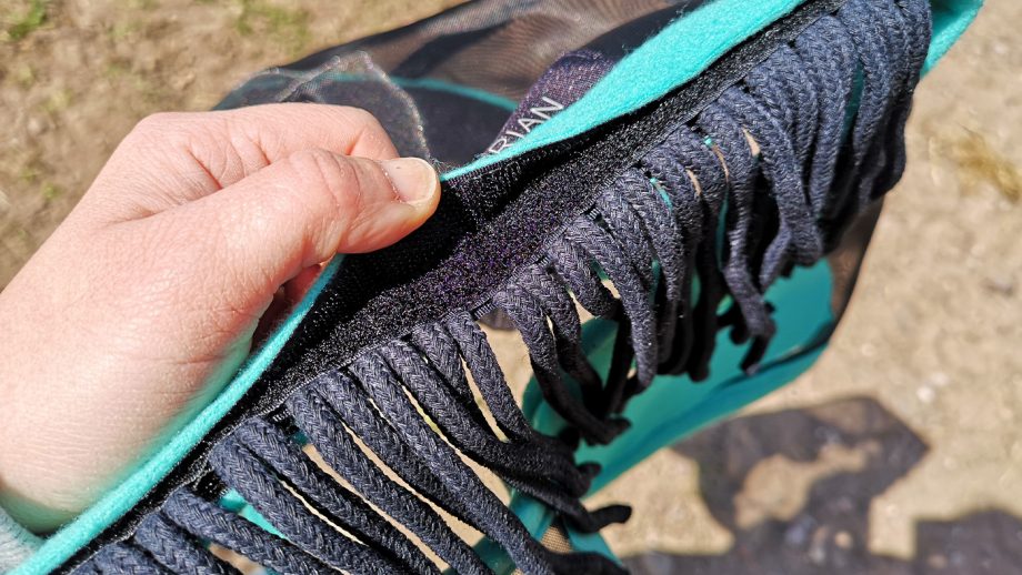 Hy Equestrian Mesh Half Mask fringe attachment