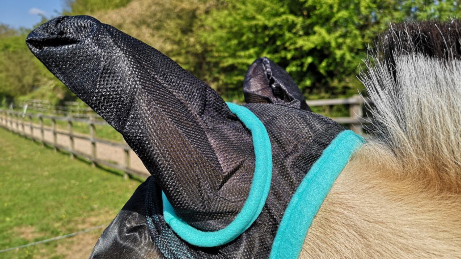Hy Equestrian Mesh Half Mask ear
