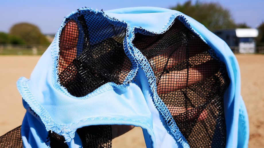 Premier Equine Comfort Tech Lycra Fly Mask inside