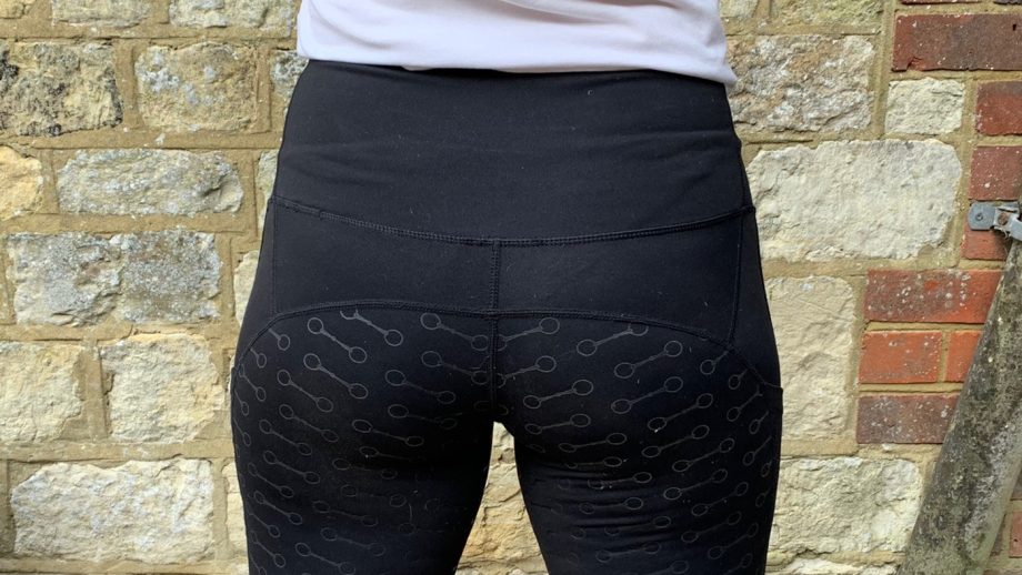Equetech Signature Luxe Riding Tights from behind