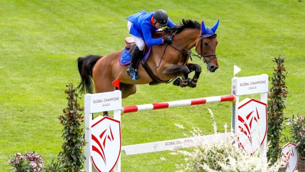 John Whitaker and Equine America Unick Du Francport winning in Hamburg GCL