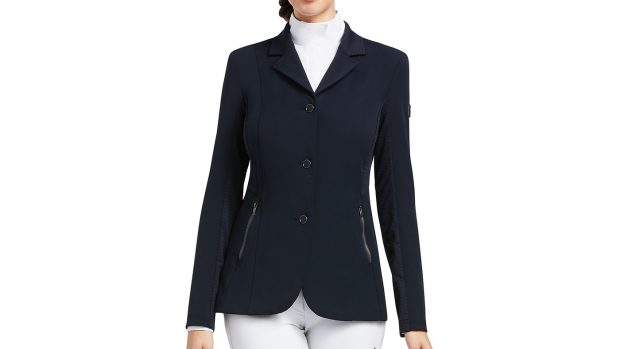 Veste De Tournoi Ariat Galatea – Femme, Marine, 100% Cuir, Neuve
