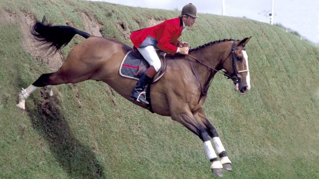 Nick Skelton and Apollo in the Hickstead Derby