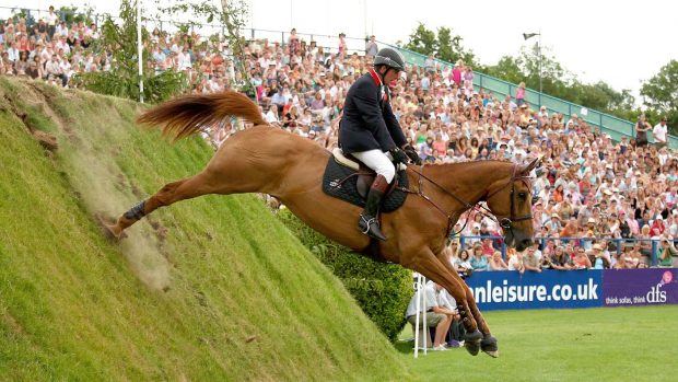 Guy Williams riding Skip Two Ramiro to win the Hickstead Derby