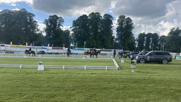 Bramham Horse Trials dressage times: arena familiarisation