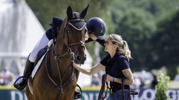 Luhmühlen Horse Trials: Kirsty Chabert and Classic VI, pictured with groom Sarah-Jane Tetlow, head the British final results at Luhmühlen Horse Trials.