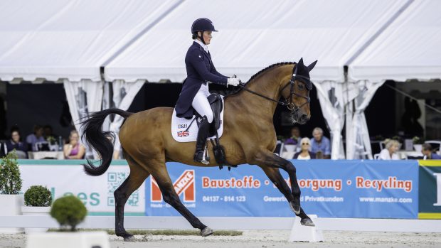 Bubby Upton and Cannavaro hold the overnight lead in the Luhmühlen Horse Trials dressage results