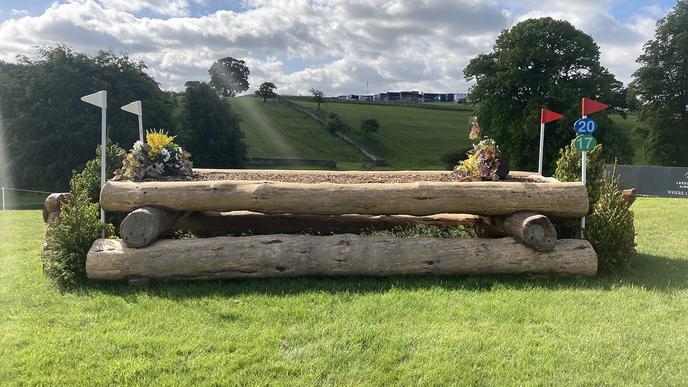 Bramham Horse Trials cross-country course: fence 20