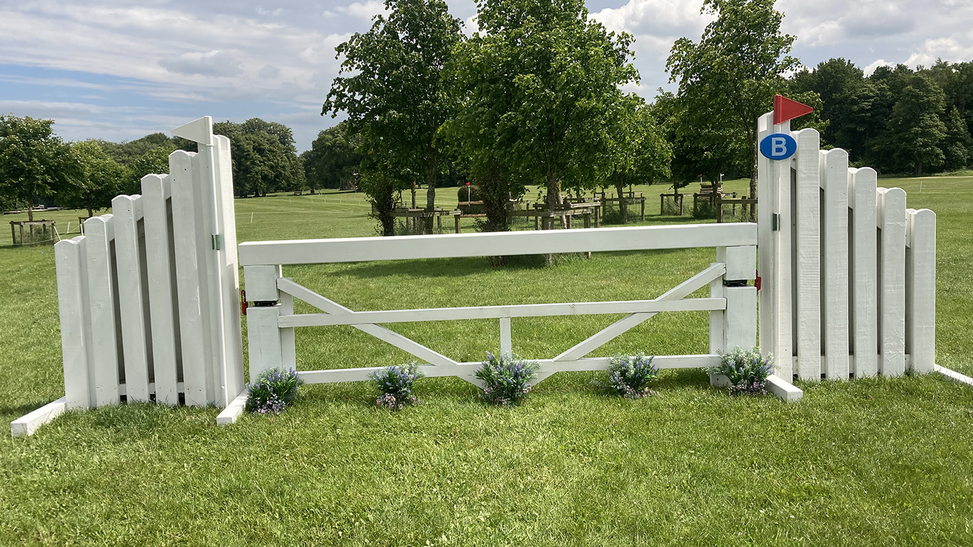 Bramham Horse Trials cross-country course: fence 13b