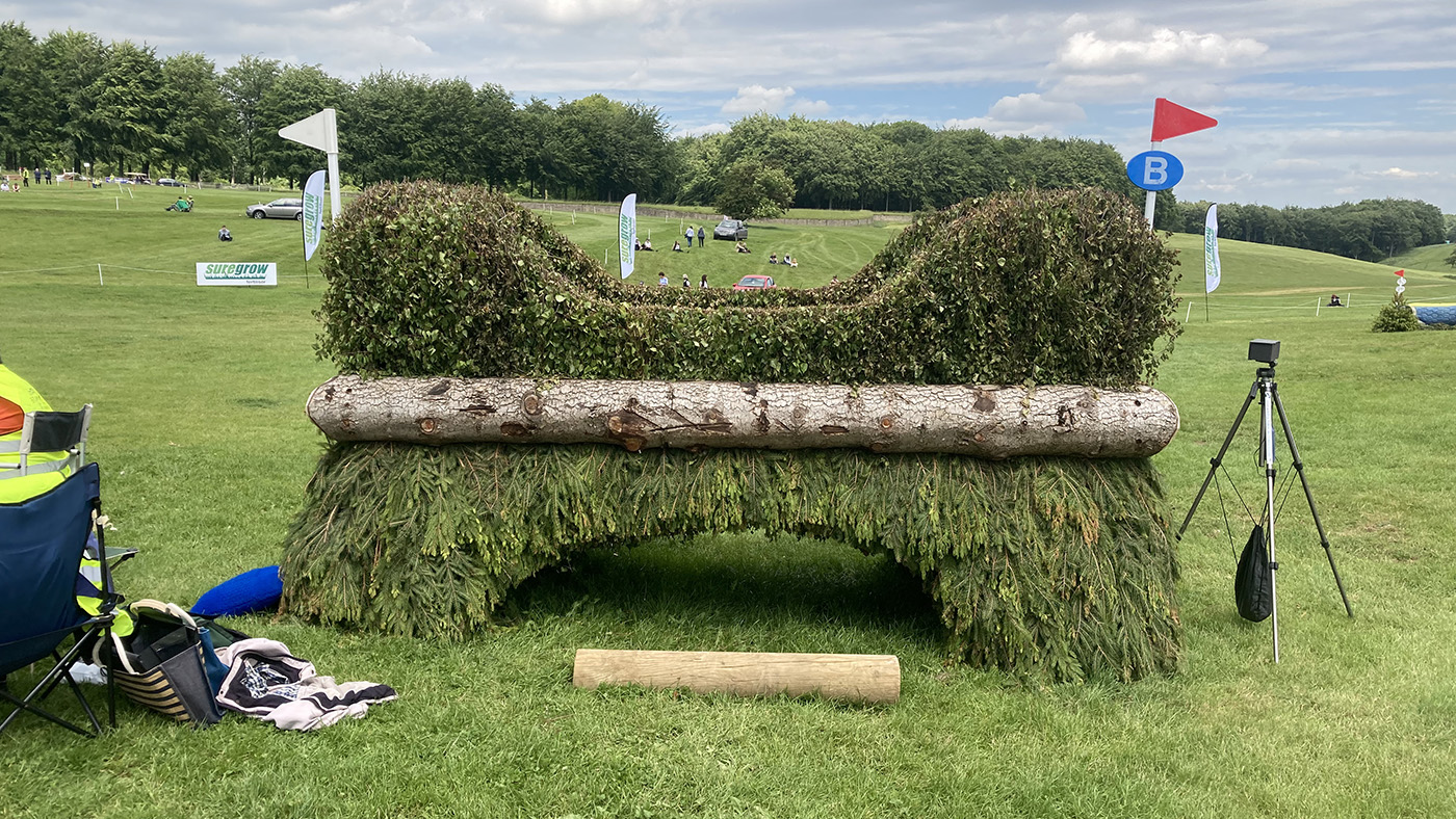 Bramham Horse Trials cross-country course: fence 11b