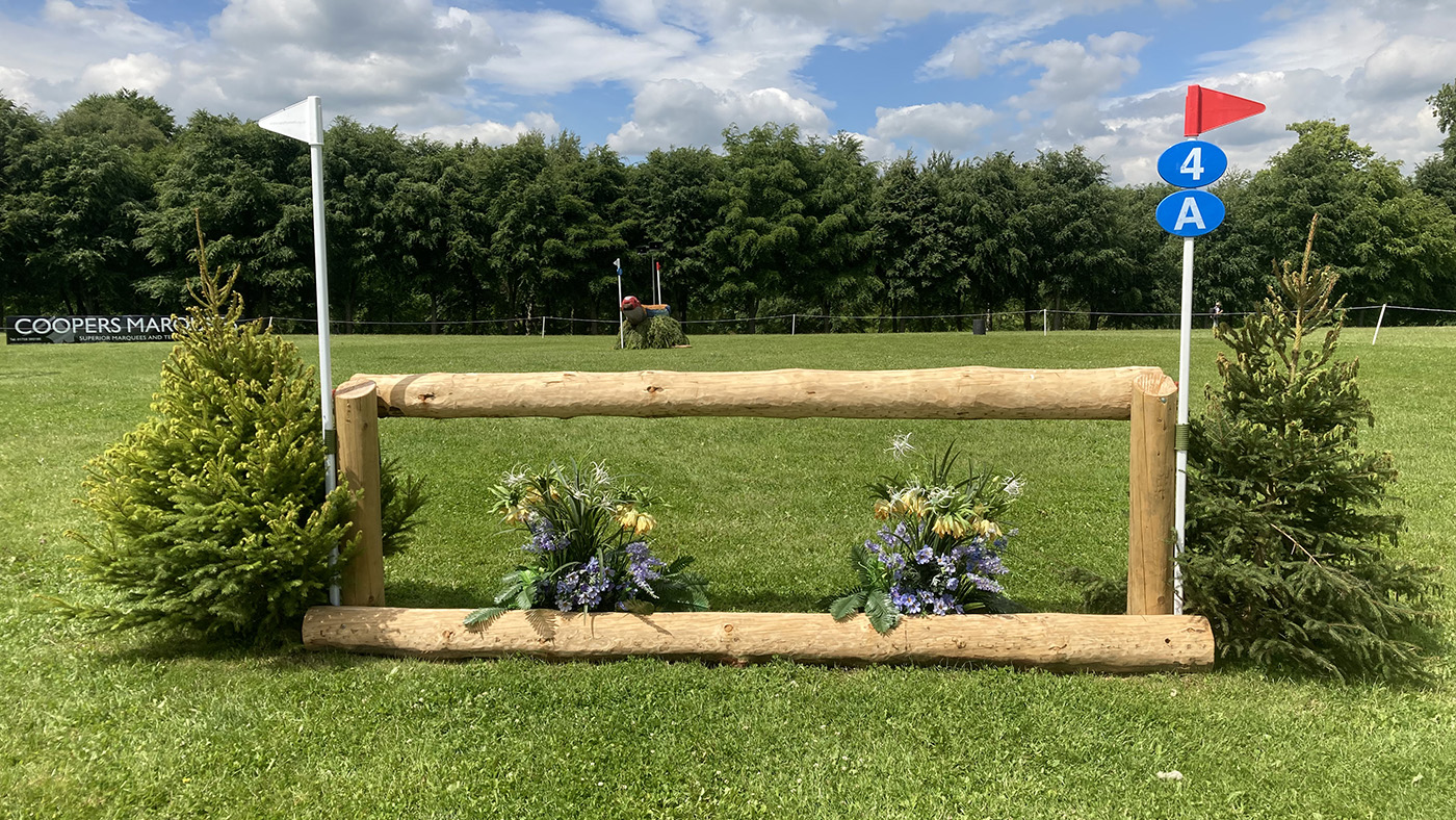 Bramham Horse Trials cross-country course: fence 4a